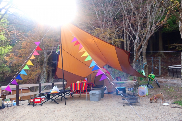 ファミリーキャンプ　おすすめヘキサタープ　